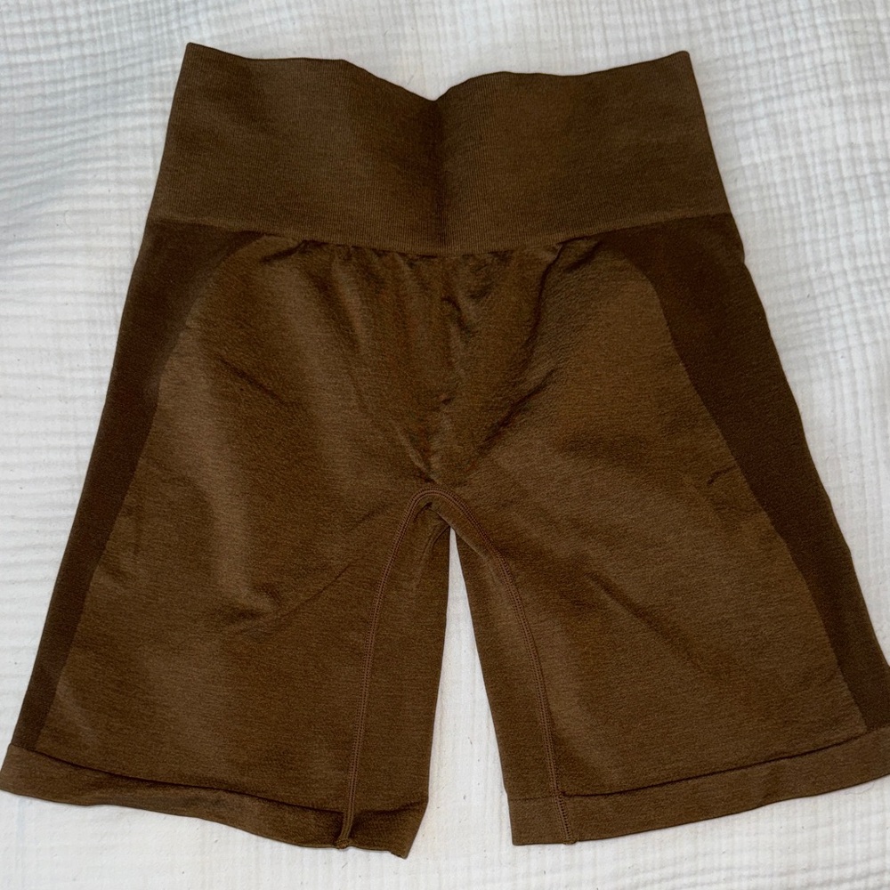 NVGTN Women's Brown High-Waisted Shorts